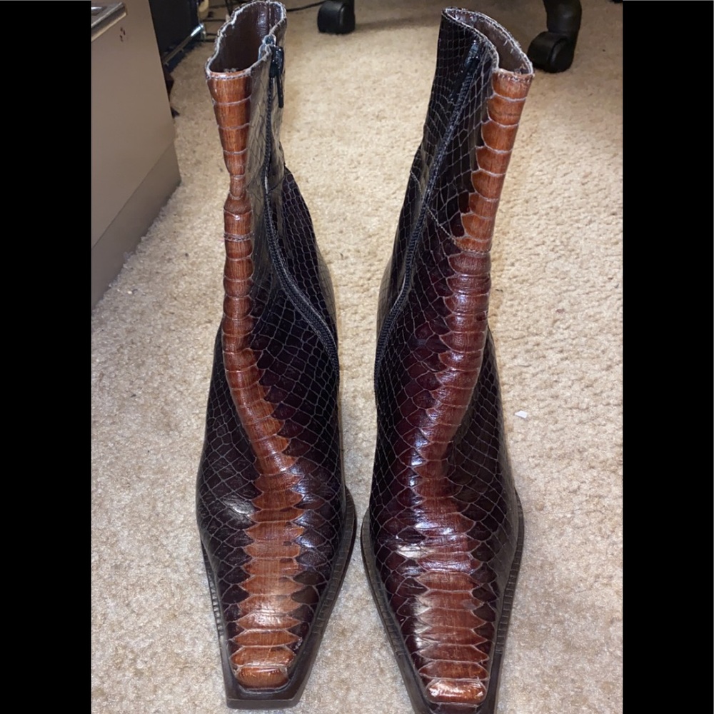Snakeskin Boots - Genuine Made In Italy